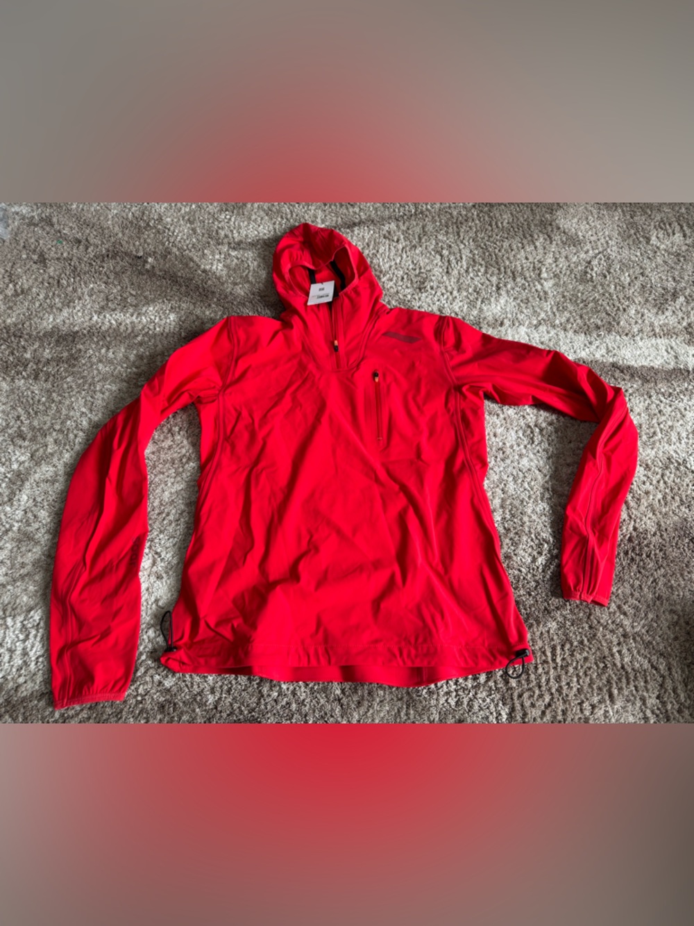 Soar Running Red Winter Anorak Jacket